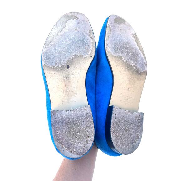 Shipton & Heneage Men’s Velvet Smoking Slippers Loafers Blue Palm Tree US 9 - Picture 7 of 9